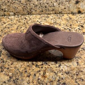UGG Women's Chocolate Suede Mules